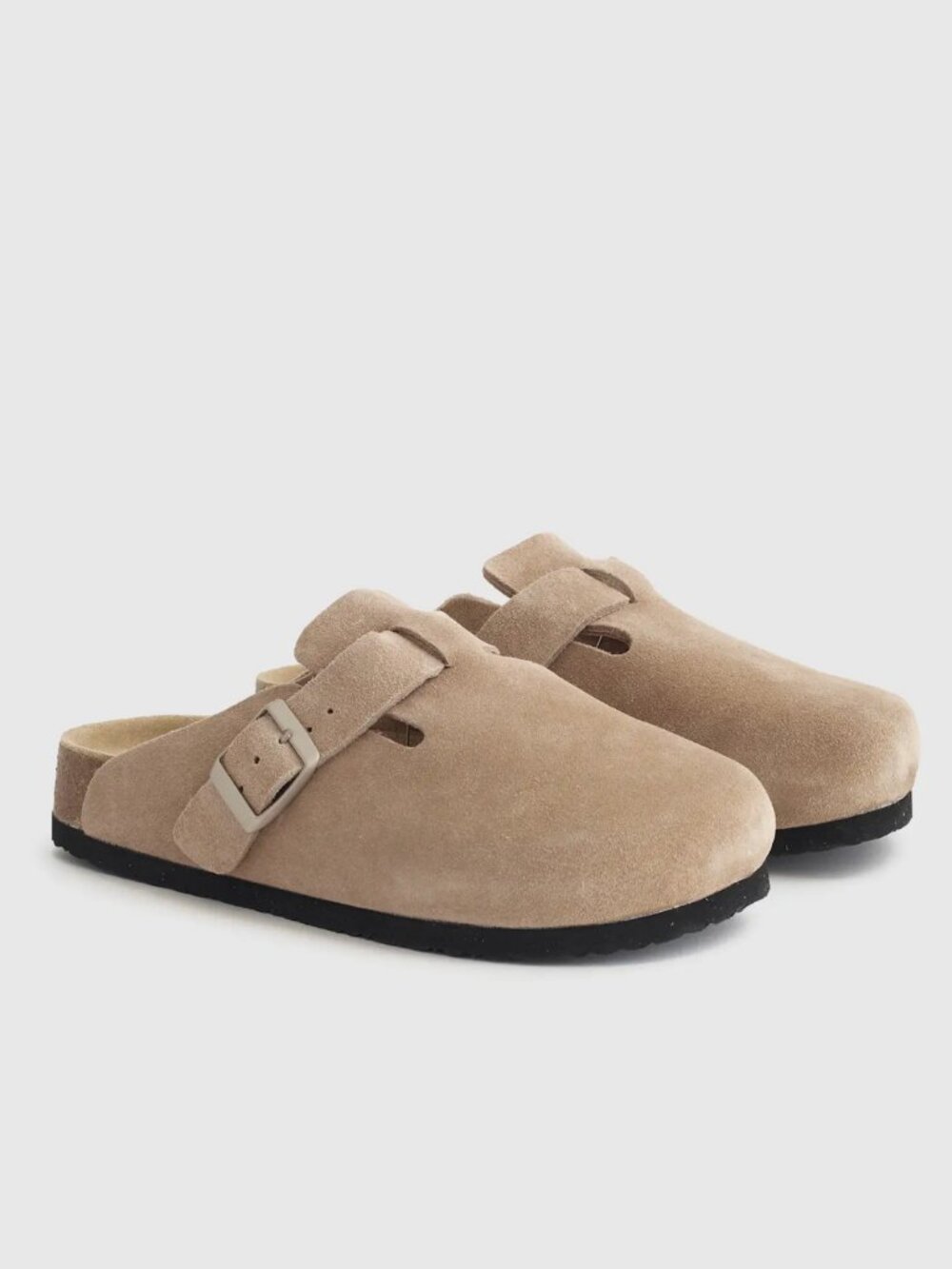 Quince Water Repellent Suede Clog Mules | Dune | Size 10 NWT